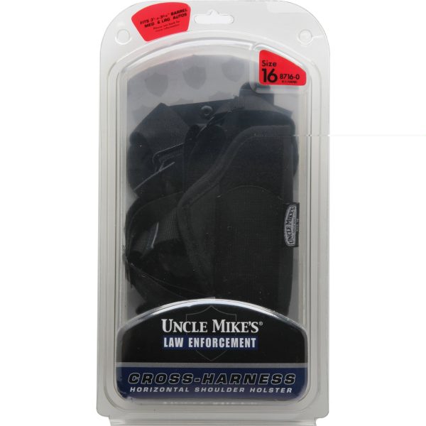 U-m Horz Shldr Hlstr Sz 16 Blk Ambi