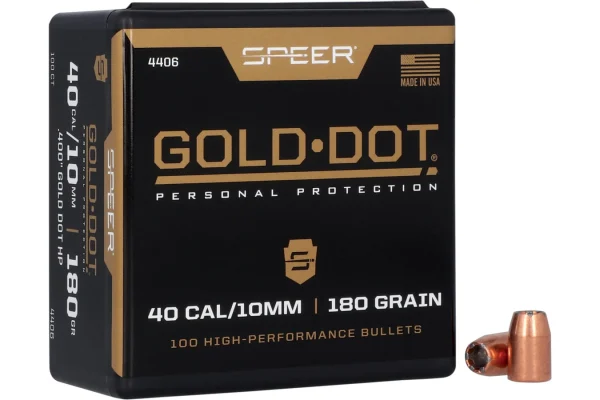 CCI Speer Gold Dot .40 Cal .400 HP 100ct