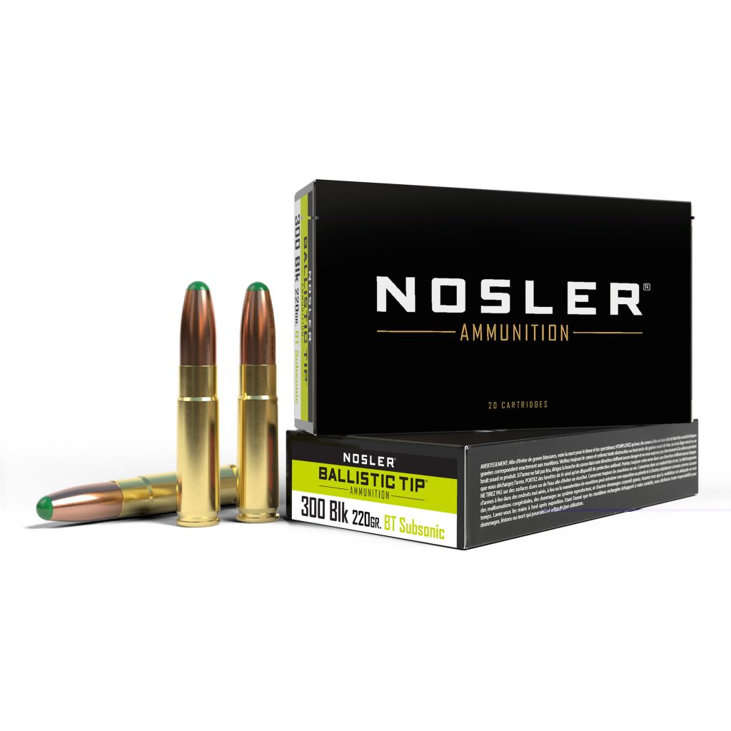 Nosler .300 ACC Blackout 220gr Boat Tail Round Nose 20CT Republic