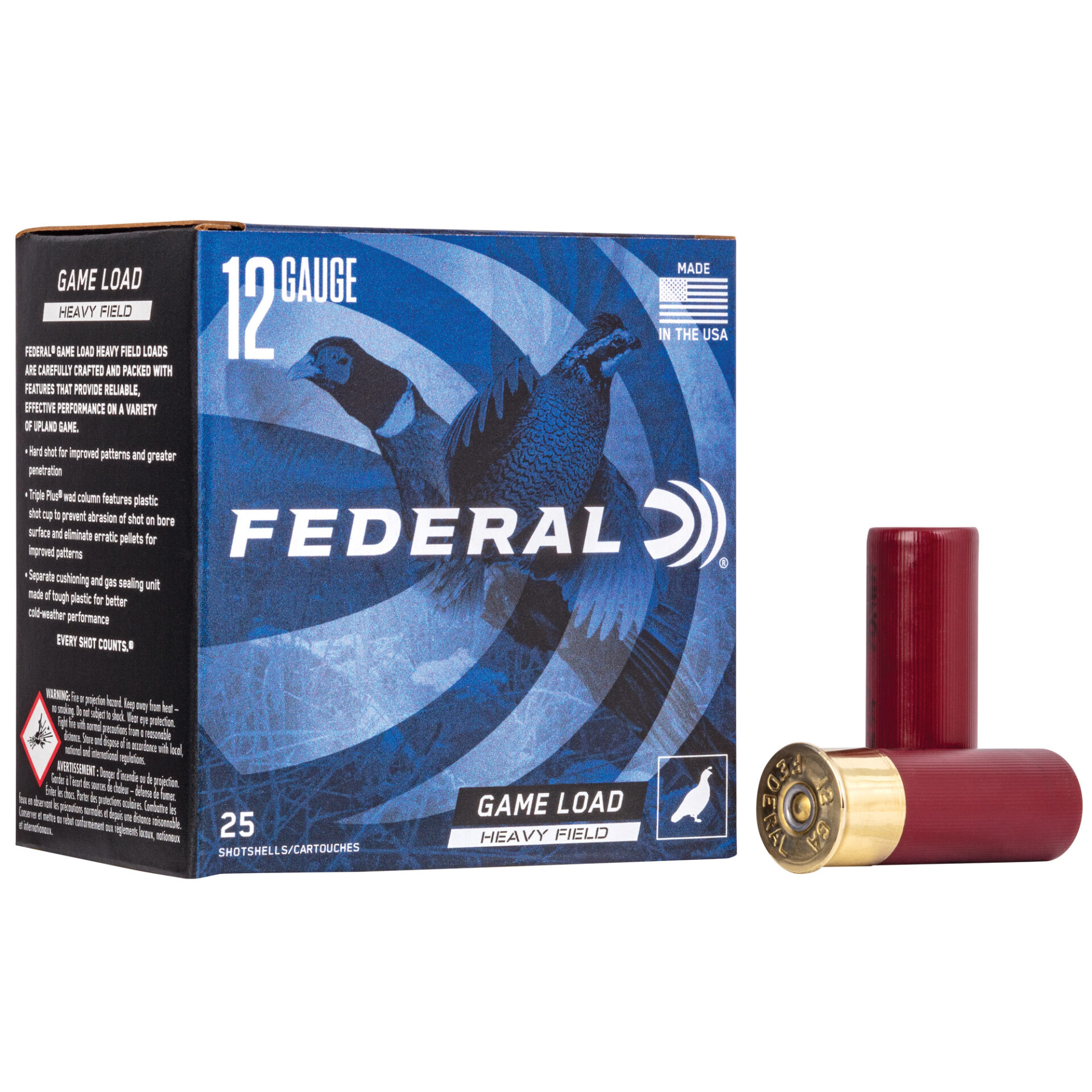 Federal Game Load 12ga 2.75" #7.5 25CT