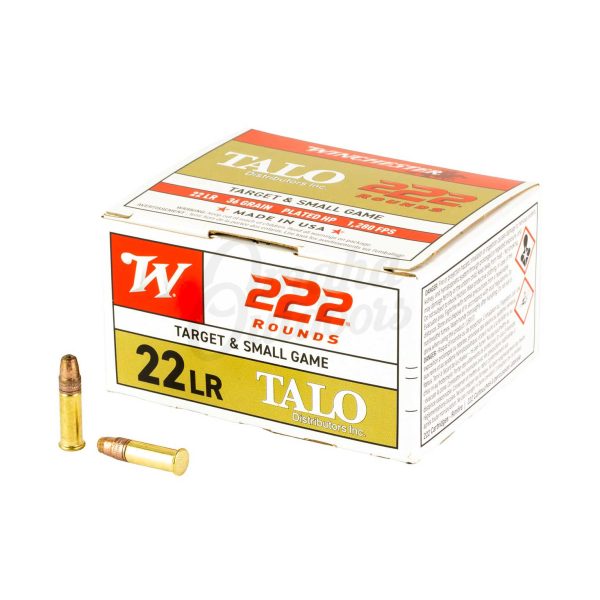 Winchester Talo .22 Lr 36gr Plated Hollow point 222CT