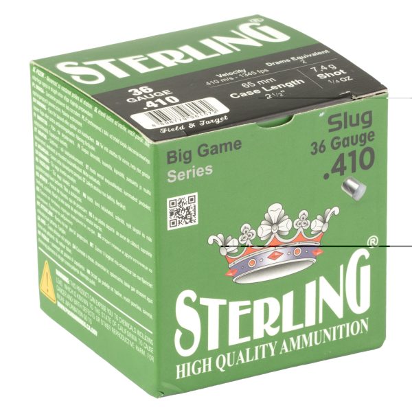 Sterling Big Game .410 1/4 Oz Rifled Slug 25CT - Image 2