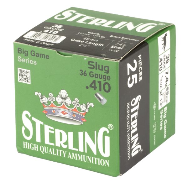 Sterling Big Game .410 1/4 Oz Rifled Slug 25CT - Image 3