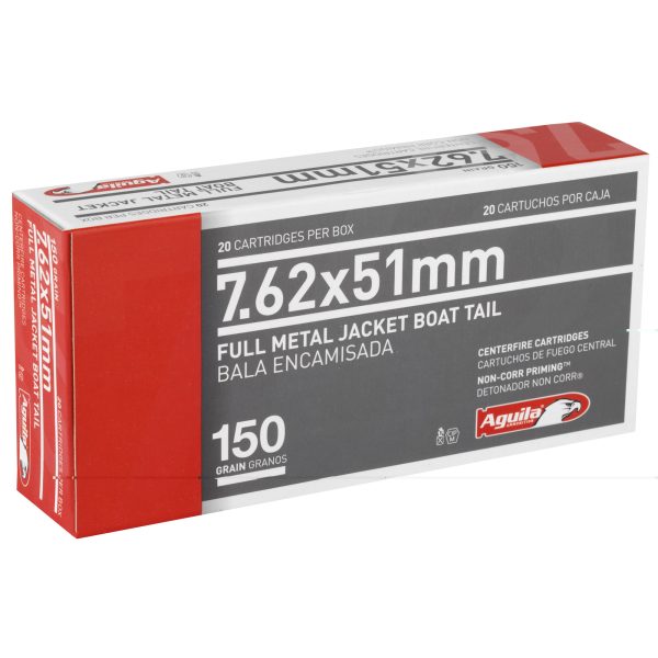 Aguila 7.62x51 NATO 150gr FMJBT 20CT - Image 3