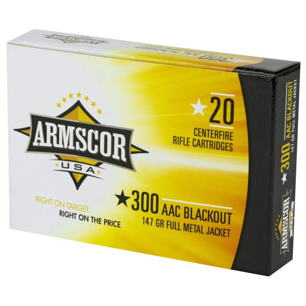 Armscor .300 Blackout 147gr FMJ 20CT - Image 4