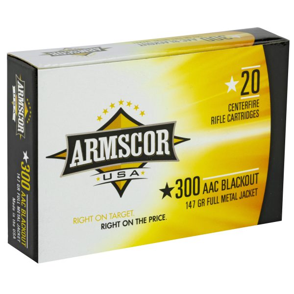 Armscor .300 Blackout 147gr FMJ 20CT - Image 2