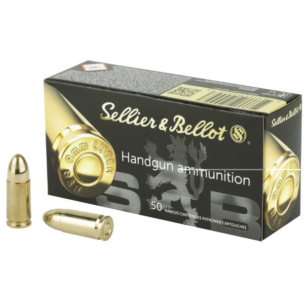 Sellier & Bellot 9mm 124gr FMJ 50CT