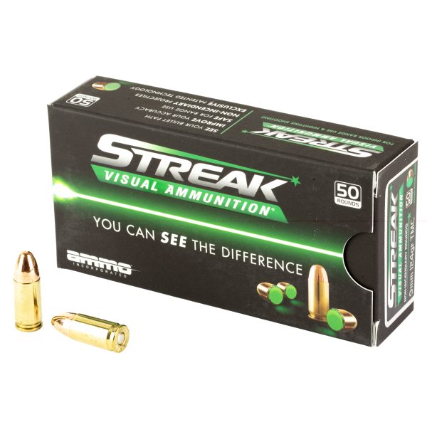 Streak Green 9mm 124gr TMC 50CT