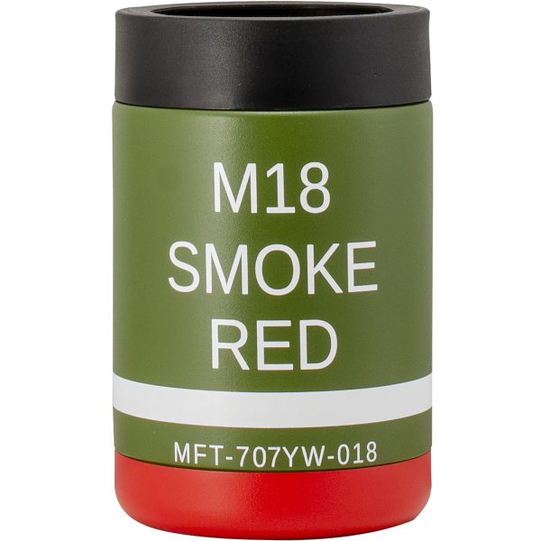 Mft M18 Red Smoke Can Cooler 12oz