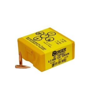 Berger Match Grade Target Bullets 6.5mm .264" 120gr BT TARGET 100ct