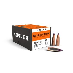 Nosler Ballistic Tip Varmint Bullets 6mm .243" 80 gr SBT-SB 100-ct