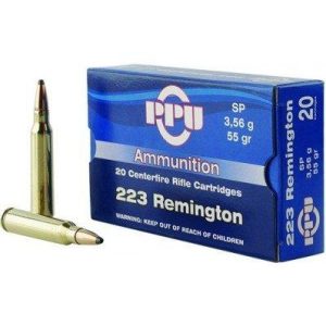 PPU .223 Rem 55gr SP 20ct