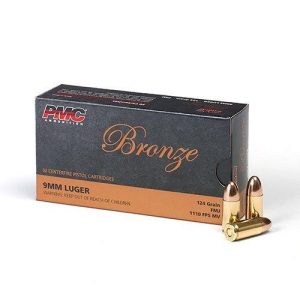 PMC Bronze 9mm Luger 124 gr FMJ 50ct