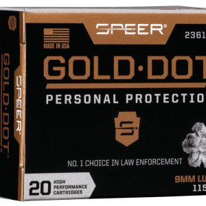 Speer Gold Dot 9mm Luger 115 gr HP 20ct