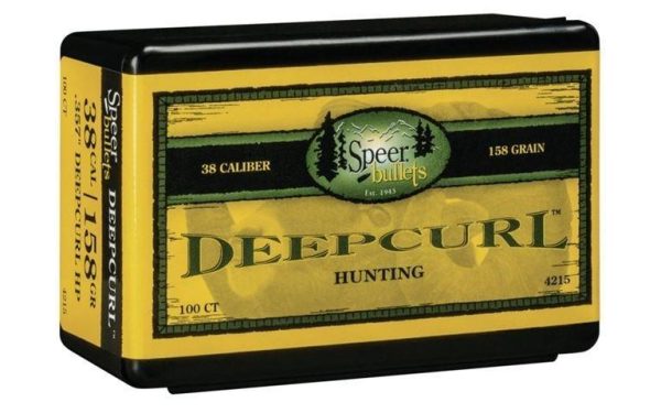 Speer Deep Curl Handgun Hunting Bullets .38 cal - .357 Mag .357" 158 gr DCHP 100ct