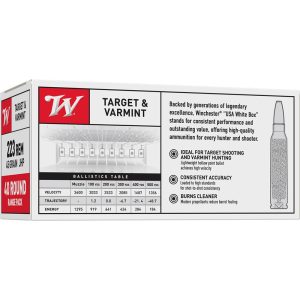 Winchester .223 Rem 45 gr. JHP 40ct