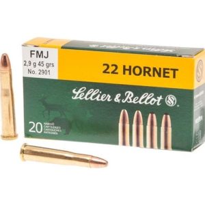 Sellier & Bellot .22 Hornet 45gr FMJ 20ct