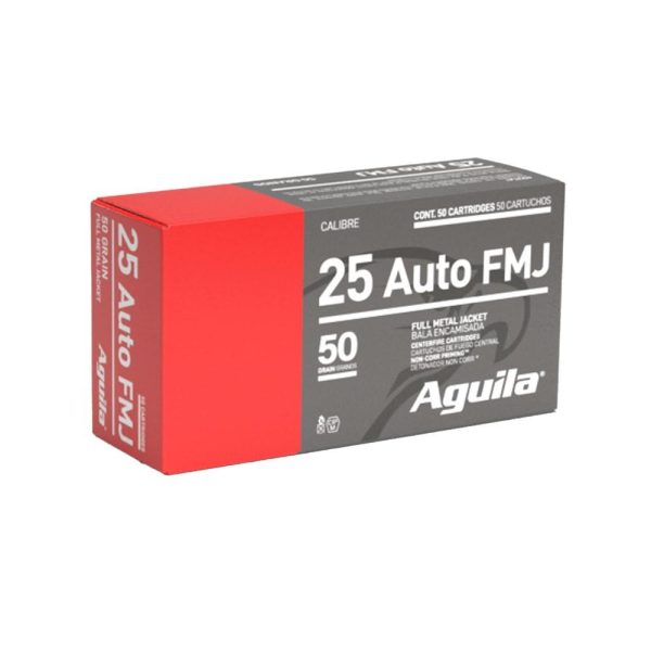 Aguila .25 Auto 50 gr FMJ  50ct