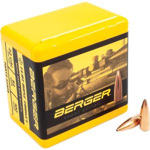 Berger Match Grade Target Bullets .22 CAL .224" 52 gr FB 100CT