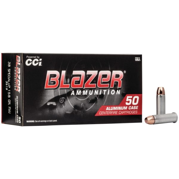 CCI Blazer Aluminum .38 Spl +p 158 gr. FMJ 50ct