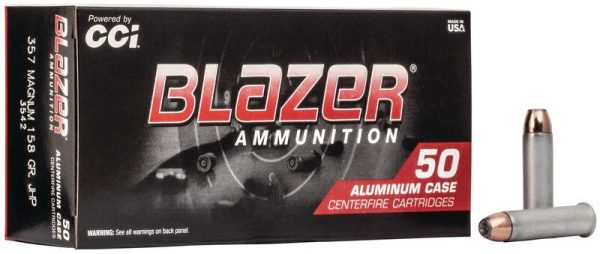 CCI Blazer Aluminum .357 Mag 158 gr JHP 50ct