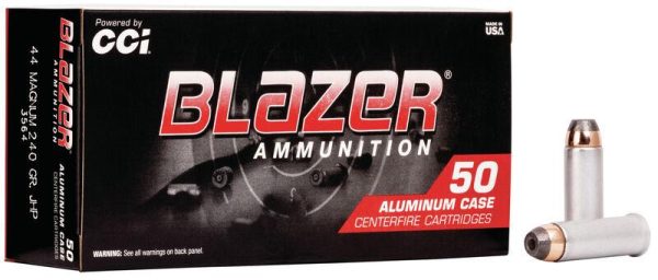 CCI Blazer Aluminum .44 Mag 240 gr JHP 50ct
