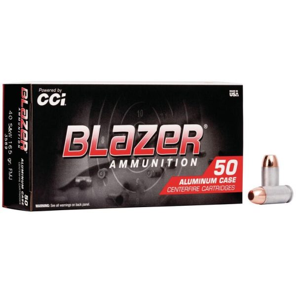 CCI Blazer Aluminum .40 S&W 165 gr FMJ 50ct
