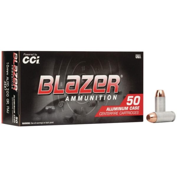 CCI Blazer Aluminum 10mm Auto 200 gr FMJ 50ct