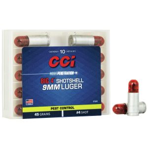 CCI Big 4 9mm Luger #4 10ct