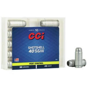 CCI Pest Control Aluminum Shotshells .40 S&W 88 gr #9 shot 10ct