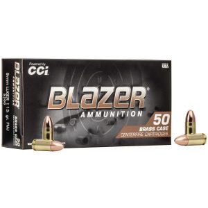 CCI Blazer Brass 9mm Luger 115 gr. FMJ 50ct