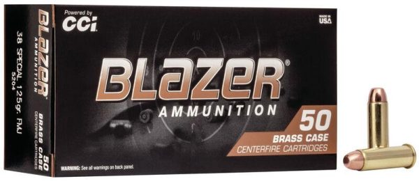 CCI Blazer Brass .38 Spl 125 gr FMJ 50ct