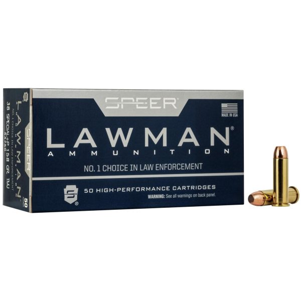 Speer Lawman .38 Spl (+P) 158 gr TMJ 50ct