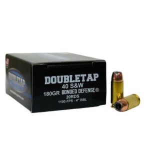 Double Tap Bonded Defense .40 S&W 180gr JHP 20ct