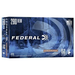 Federal Power-Shok Rifle Ammunition .280 Rem 150 gr SP 2890 fps - 20-ct