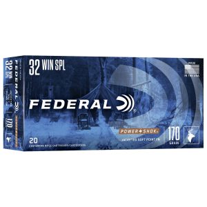 Federal Power-Shok Rifle Ammunition .32 Win Special 170 gr FNSP 2250 fps - 20-ct