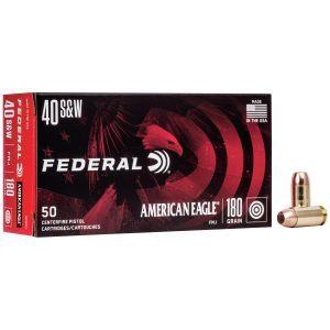 American Eagle Handgun Ammunition .40 S&W 180 gr FMJ 1000 fps 50-ct