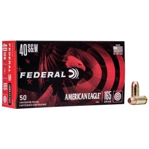 American Eagle Handgun Ammunition .40 S&W 165 gr. FMJ 1130 fps 50-ct