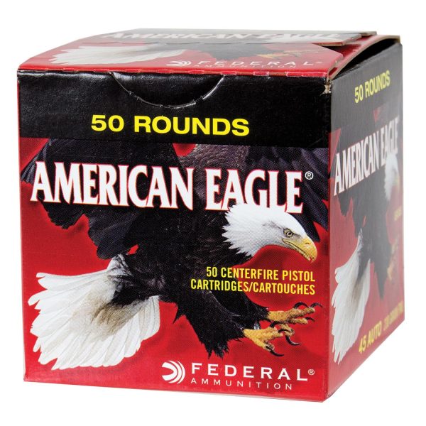 American Eagle Handgun Ammunition .45 ACP 230 gr FMJ 890 fps 50-ct