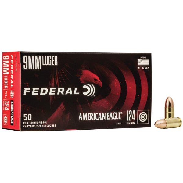 American Eagle 9mm Luger 124 gr FMJ 50ct