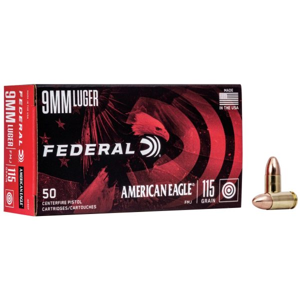 American Eagle 9mm Luger 115 gr FMJ 50ct