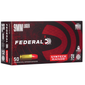 Federal Syntech Range 9mm Luger 124gr TSJ 50ct