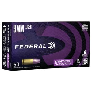 Federal Syntech Training 9mm Luger 147 gr TSJ 50ct