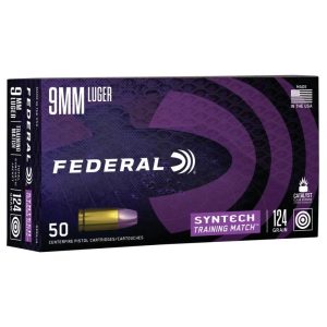 Federal Syntech Training 9mm Luger 124 gr. TSJ 50ct