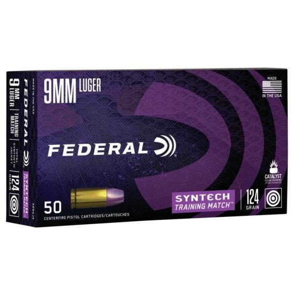 Federal Syntech Training 9mm Luger 124 gr. TSJ 50ct