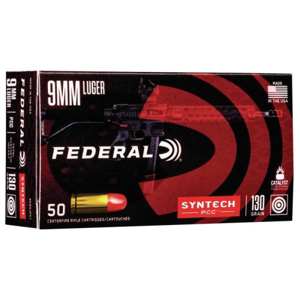 Federal Syntech PCC 9mm Luger 130 gr TSJ 50ct