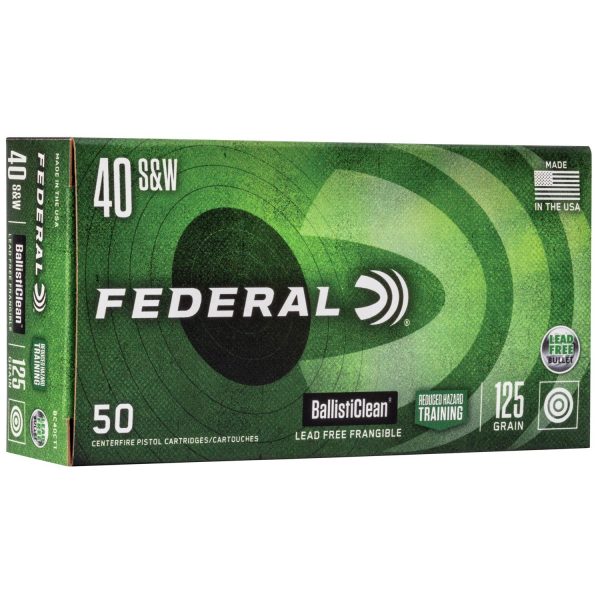 Federal Ballisticlean Frangible .40 S&W 125gr RHT 50ct