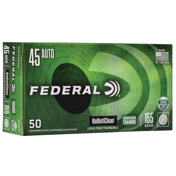 Federal Ballisticlean Frangible .45 ACP 155gr RHT 50CT