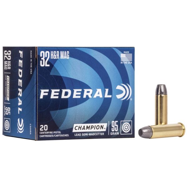 Federal Champion .32 H&R Mag 95 gr LSWC 20CT