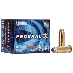 Federal Power-Shok Handgun Ammunition .44 Mag 240 gr JHP 1230 fps 20-box